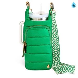 Wanderfull HydroBag Handle Kelly Green with Green and White Strap